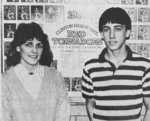 40 YEARS AGO Clinton High School Basketball Homecoming Queen Stacy Ford and King Craig Crawford reigned over festive proceedings at the Tornado Dome.