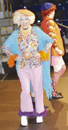 Jovi Petzold, left, as Aunt Spiker and Opal Smith as Aunt Sponge in the play “James and the Giant Peach Jr.” at Southwest Playhouse CDN | Christian Jacobsen