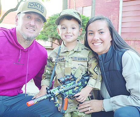 Cal Adams, son of Seth and Laci Adams, won first place in the 3-year-old category as a Marine. CDN | Micah Ashcraft