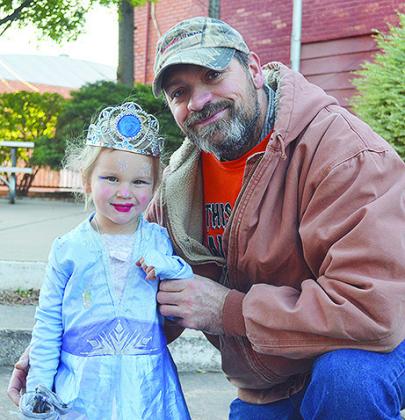 Charity Keith, daughter of Stanley and Amy Keith, won second place in the 2-year-old category as Elsa.