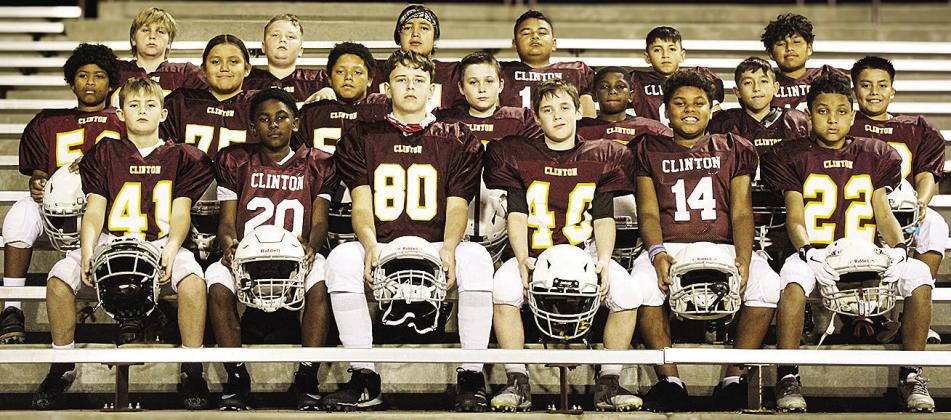 The Maroon Team is focused as it takes a team photo prior to winning the inaugural Bryant Calip Championship game. Pictured in front, from left, are Keaston Fieselman, Cordae James, Jance Baker, Lyrik Hunter, Tru Randle, and Malachi Ford; middle row, Luka