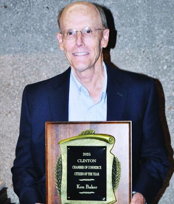 Ken Baker, recipient 2025 Clinton Citizen of the Year Award. CDN | Staff Photo