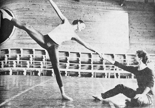 40 YEARS AGO Chris Hart of Clinton, left, practiced modern dance with instructor Patrick Suzeau at the Oklahoma Summer Arts Institute at Quartz Mountain.