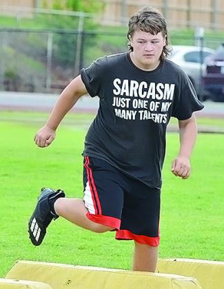Putting in the early work on the gridiron