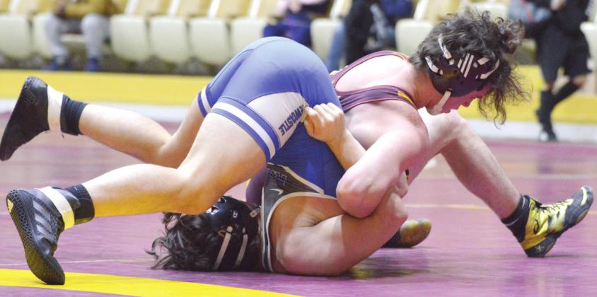 Reds split home, three-team dual