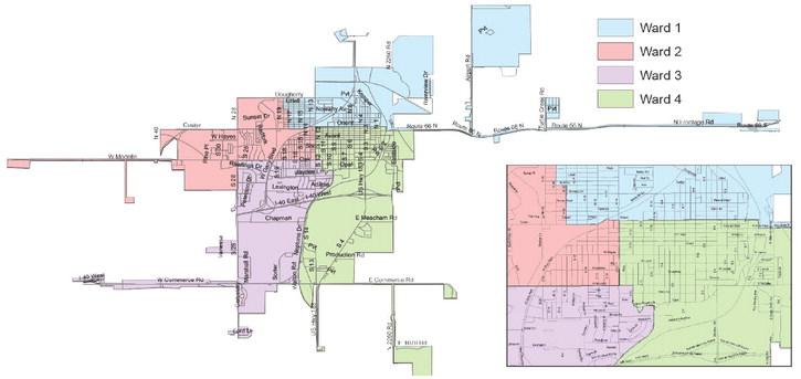 City of Clinton Wards Map