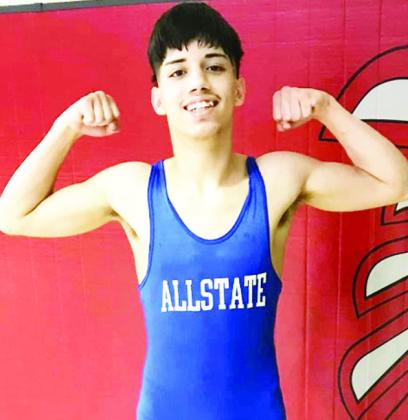 Former Reds wrestler named All-Stater