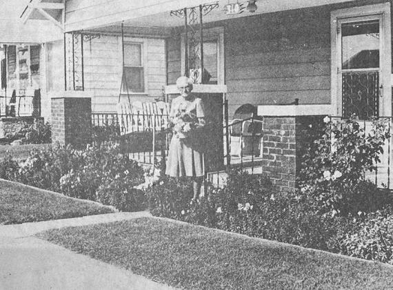40 YEARS AGO Mrs. John (Lydia) Shaffer proudly held the basket of flowers she was awarded by the Clinton Chamber of Commerce Beautification Committee. Her home was singled out for the committee’s “Yard of the Week” honors.