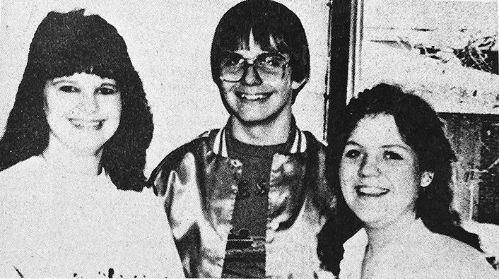 40 YEARS AGO All-State Choir selections from Custer City who participated in the concert and other activities in Norman included, from left, Kandi Johnson, soprano II; Brad Thompson, bass I; and JaNelle Roulet, alto I.