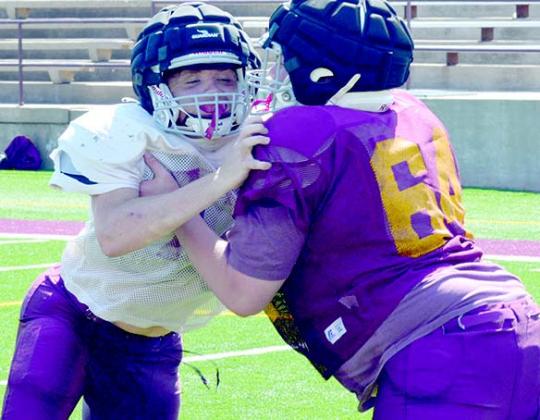 Clinton football gets the pads popping