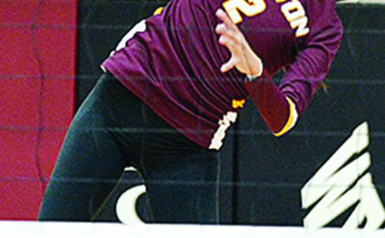 Lady Reds volleyball falls to Weatherford in four sets