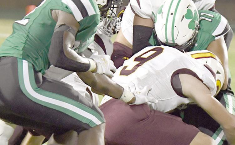Wrapped up and tackled