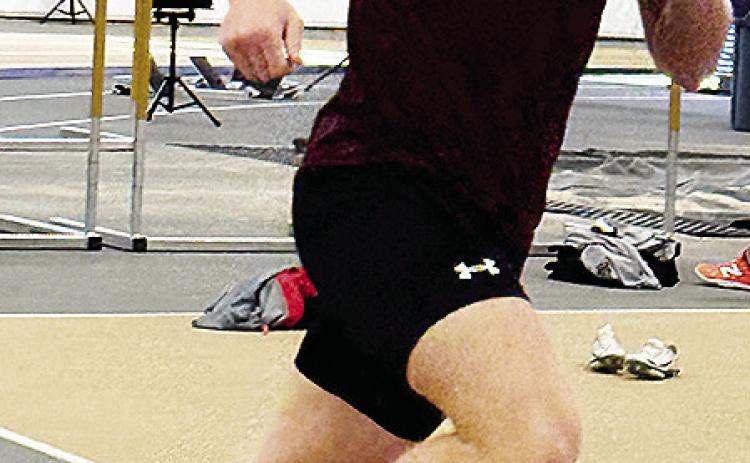 Parker Adams runs during his first track event for West Texas A&amp;M in a recent meet in Colorado Springs, Colo. CDN | Courtesy photo
