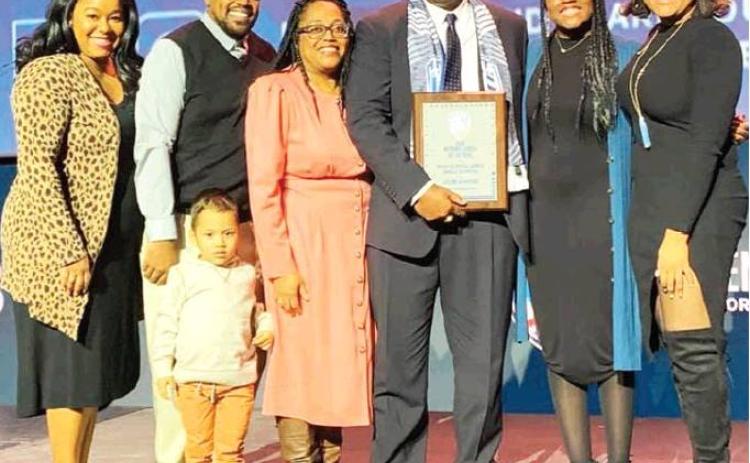 Jefferson accepts COTY award