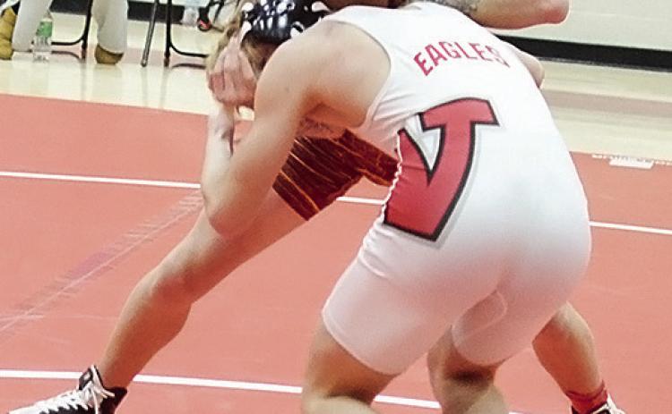 Wrestling finishes second in district duals