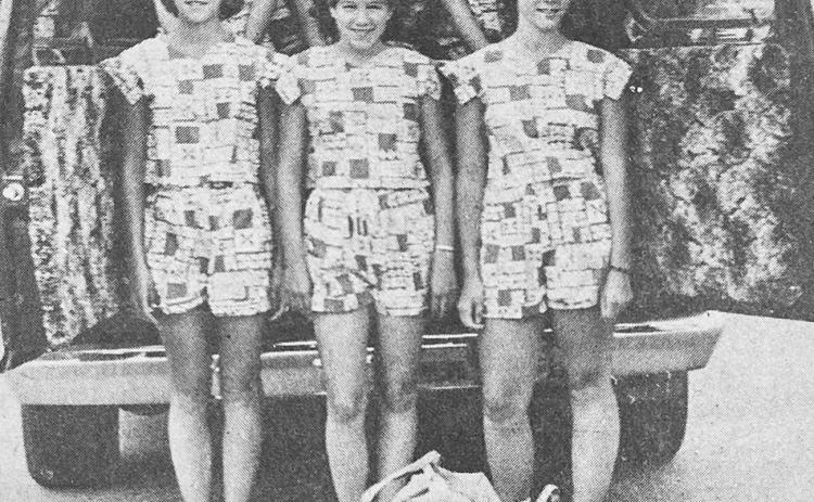40 YEARS AGO Clinton Junior Varsity cheerleaders got ready to head out to cheerleading camp at Southwestern Oklahoma State University. Paused while packing their van in front of the Clinton High School Tornado Dome were front from left, Angela Pearson, St