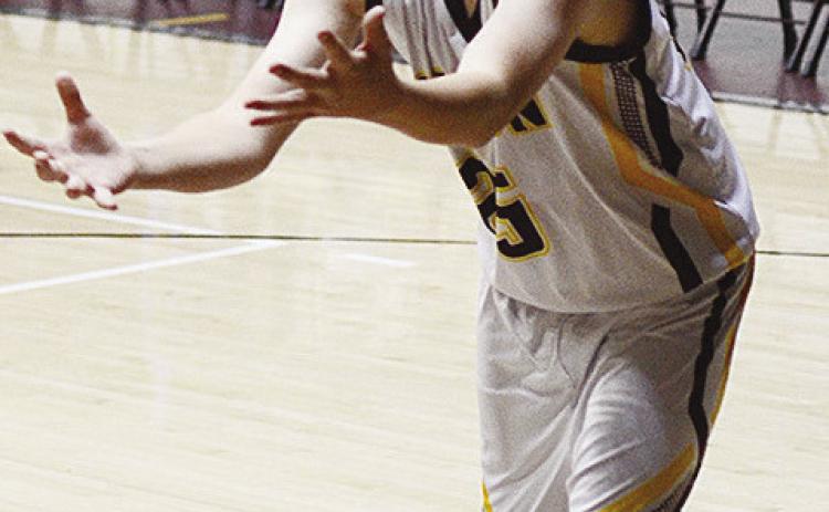 Clinton’s Kyler Haag grabs the rebound during warmups prior to the Whirlwinds’ recent seventh-grade boys’ game against Woodward in the Tornado Dome. CDN | Sam Goodwyn