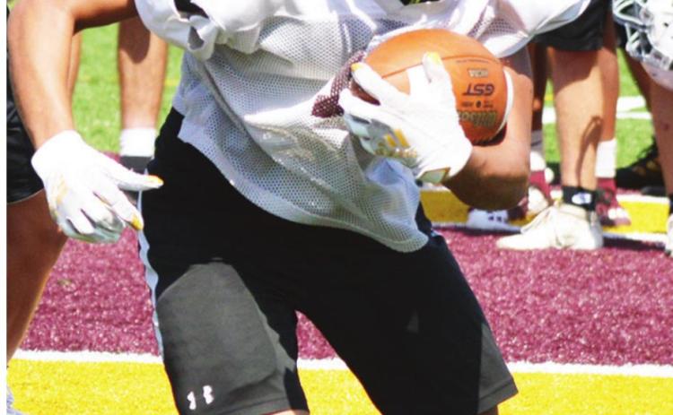 Pads pop at practice