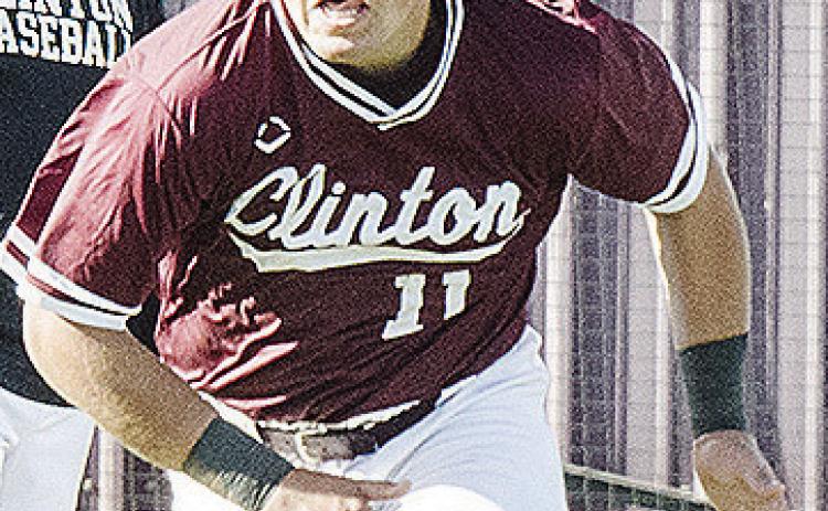 Eli Anderson hustles home from third during Clinton’s game against Weatherford this season. CDN | Sam Goodwyn