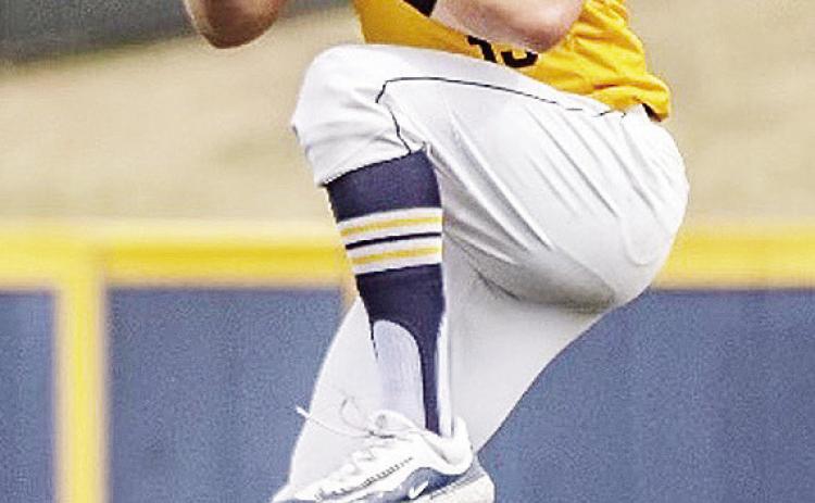 CDN | Courtesy Photo Former Clinton Red Tornado Valek Cisneros pitches in a game for the UCO Bronchos this past season.