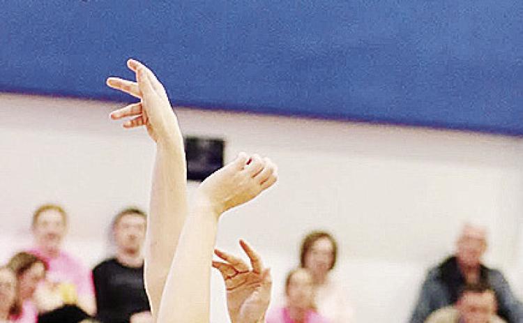 Corn Bible Academy’s Brylie Driskill shoots the layup during the Lady Crusaders’ home game against Blair. CDN | Courtesy photo