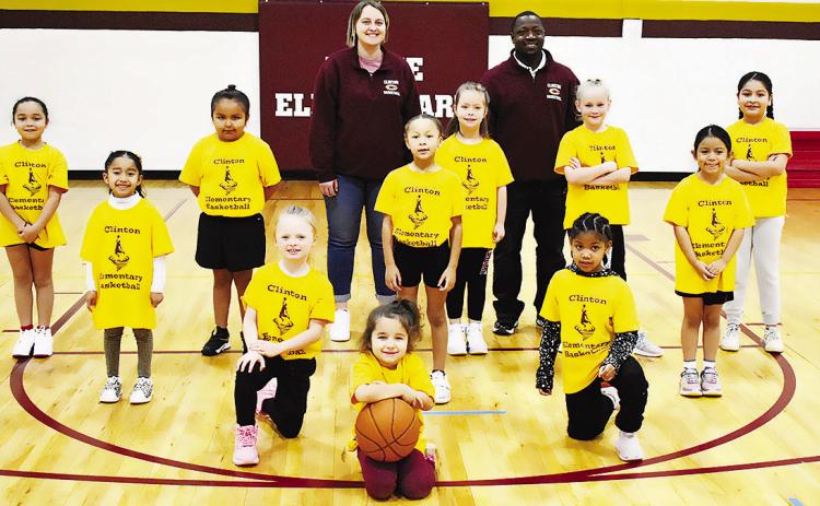 The Clinton Elementary girls’ Gold Team