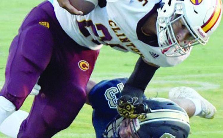 Stiff armed into the ground