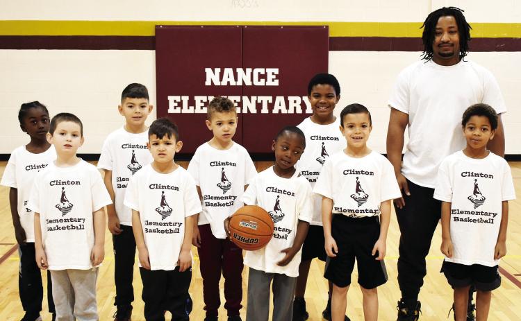 The Clinton Peewee Basketball boys’ White Team included