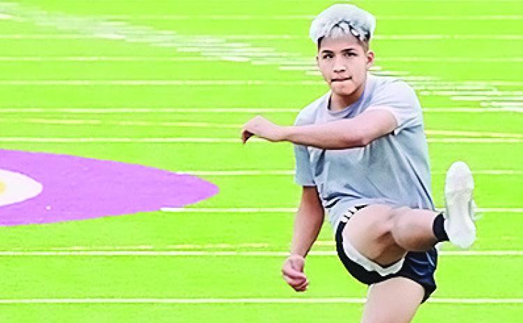 Putting in the early work on the gridiron