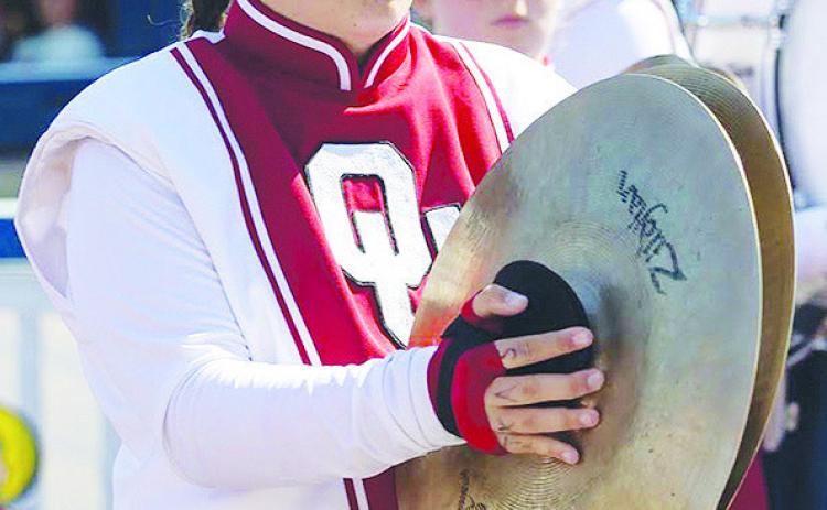Rebekah Campbell performs with the Pride of Oklahoma at last year’s OU vs. Texas football game at the Texas State Fair. CDN | Courtesy photo