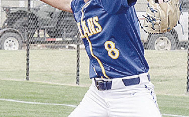 A-B’s Jiles Southall pitches against Empire last week during the Class A Regional Tournament at home. CDN | Sam Goodwyn