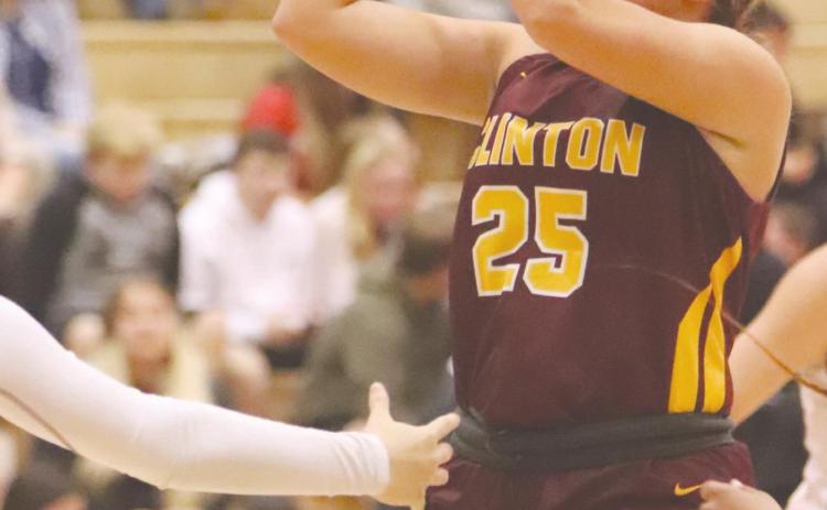 McKia Lovelace attempts a shot