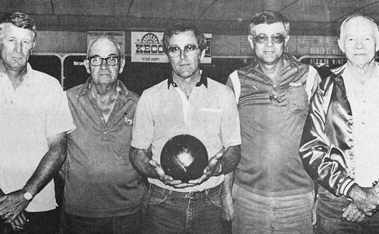 40 YEARS AGO The top 10 Clinton Service Center bowling team, consisted of, from left, Raymond Bruner, Roy Martin, Ronnie Harrelson, Kenneth Nance, and Troy Maxwell, placed sixth in the state Champion of Champions tournament.