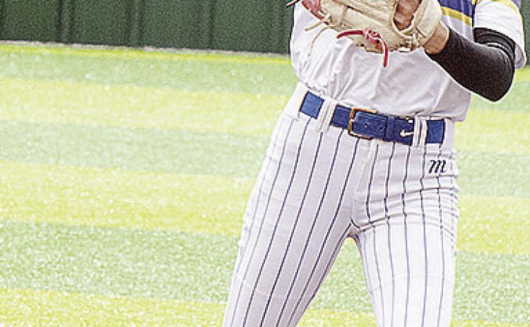 Maddi Lockhart throws the ball to second for the out during A-B’s Slow-Pitch State Championship win over Caddo in the spring. CDN | Sam Goodwyn
