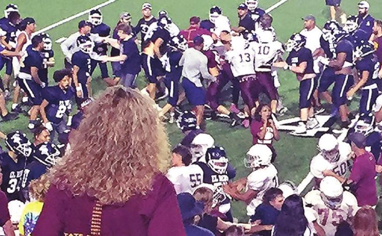 Fight erupts during CHS scrimmage