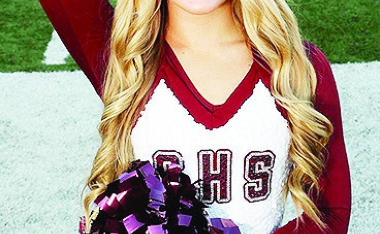 Clinton’s Jocelyn King smiles for her Pom team photo. She will be the first member in the program’s history to make All-State team. CDN | Steve Wheeler
