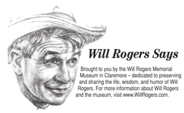 Will Rogers Say