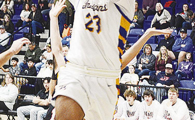 Arapaho-Butler’s Orsan Jubara rises for the layup during the Indians’ third-place game against the Cheyenne-Reydon Bears in the Western Equipment Classic. CDN | Sam Goodwyn