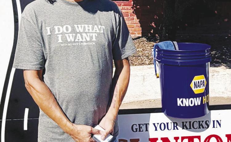 Juan Moncada was named the third winner for prize giveaways at the recent Century Lap Car Show on Frisco Avenue. CDN | Courtesy photo