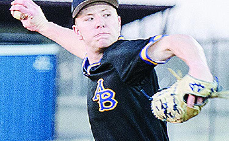 Arapaho-Butler’s Jiles Southall hurls a pitch against Fletcher. CDN | Sam Goodwyn