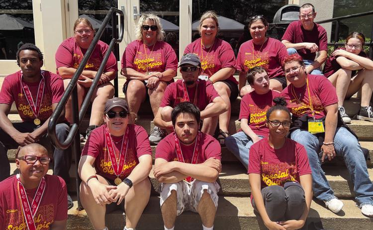 The Clinton Red Tornado Special Olympics Team