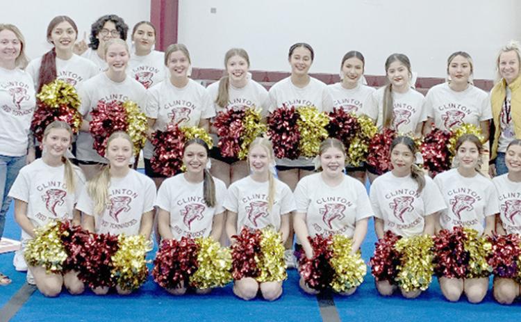 Clinton Cheer prepares for Gameday