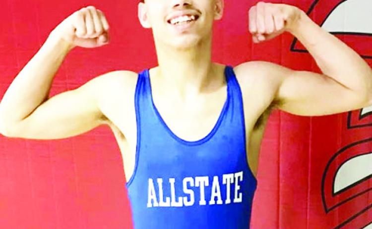 Former Reds wrestler named All-Stater