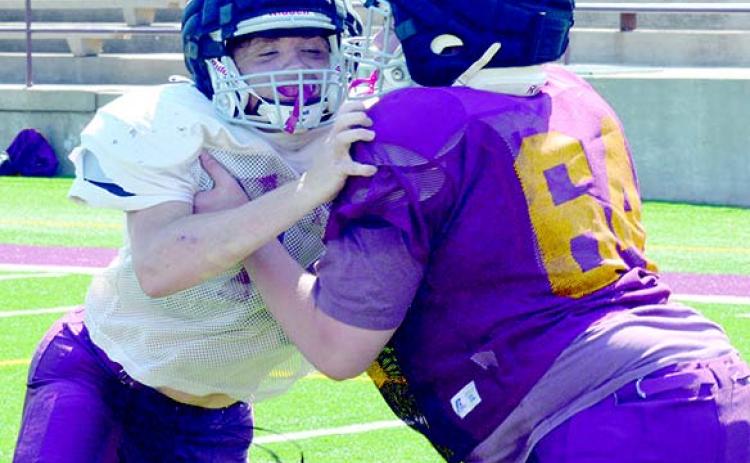 Clinton football gets the pads popping